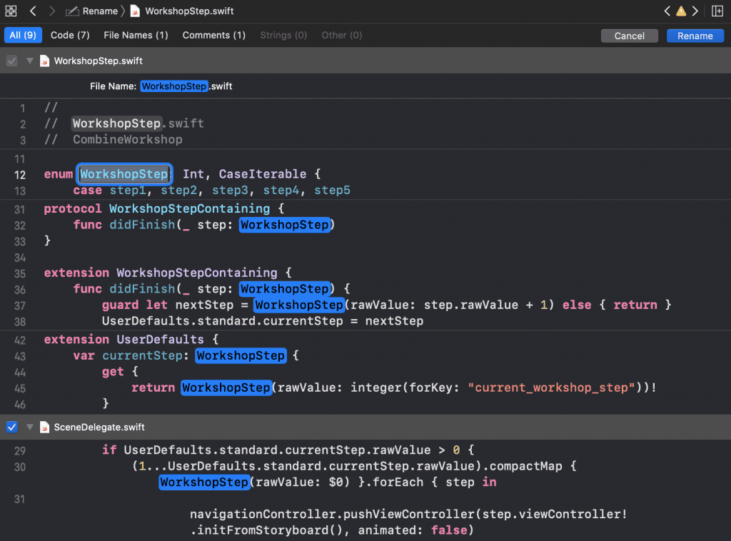 Xcode Refactoring Options Explained With Examples SwiftLee